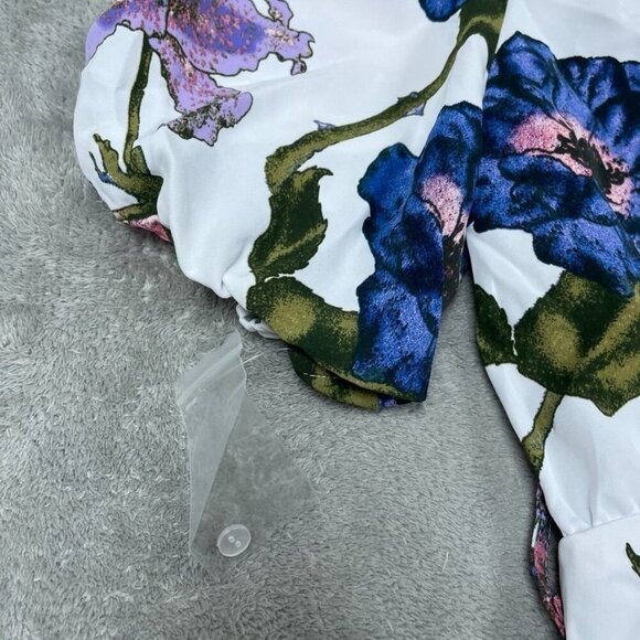 Nicole By Nicole Miller Floral Print Button-Up Dress Size M a0549 - Picture 7 of 9